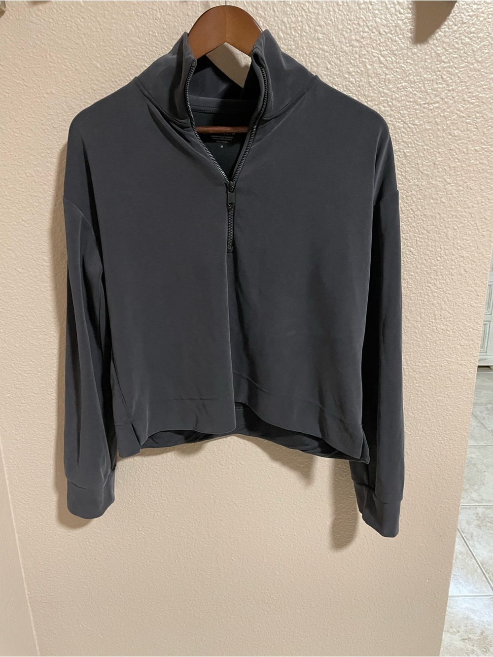 Athleta Quarter-Zip Pullover - Dark Gray